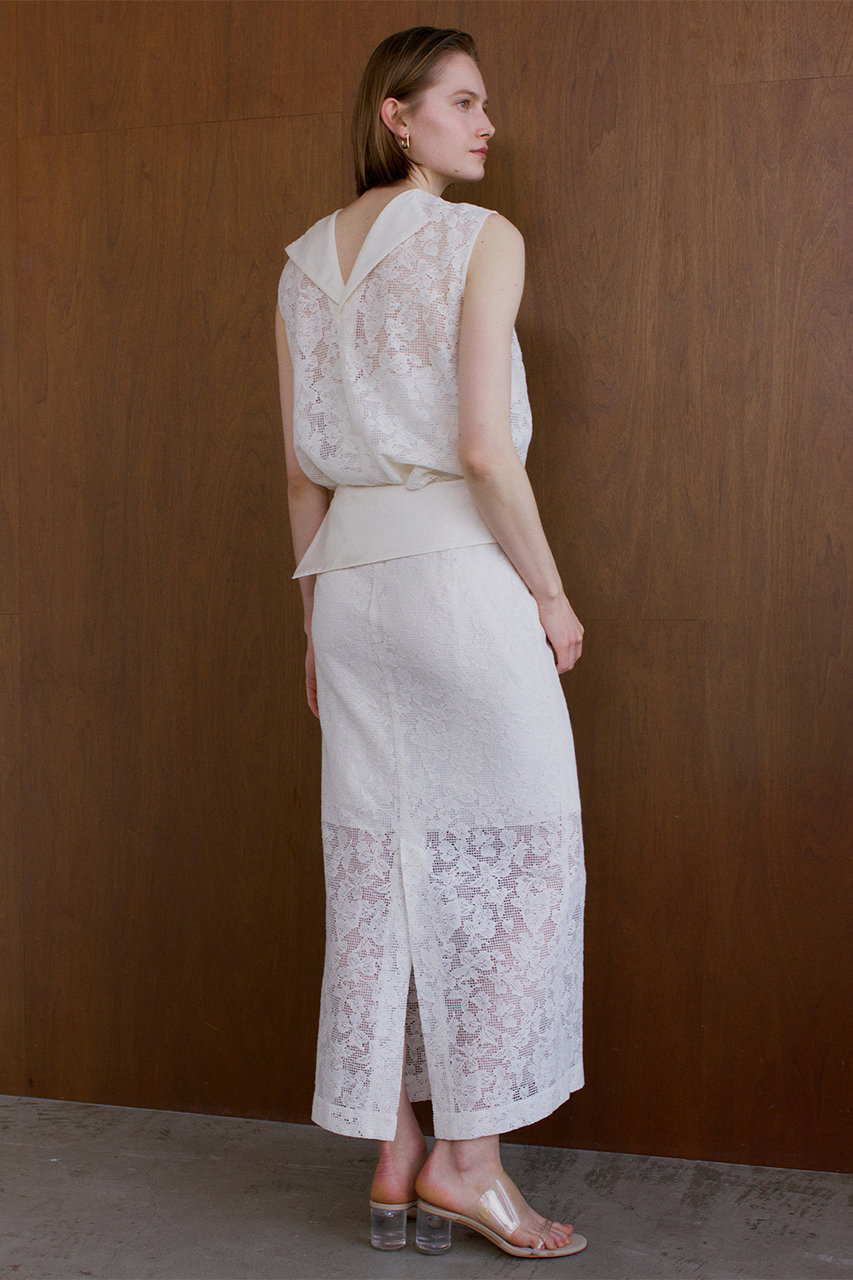 BEIGE，(ベイジ，)｜【予約販売】FLUORITE / 異素材コンビ レース