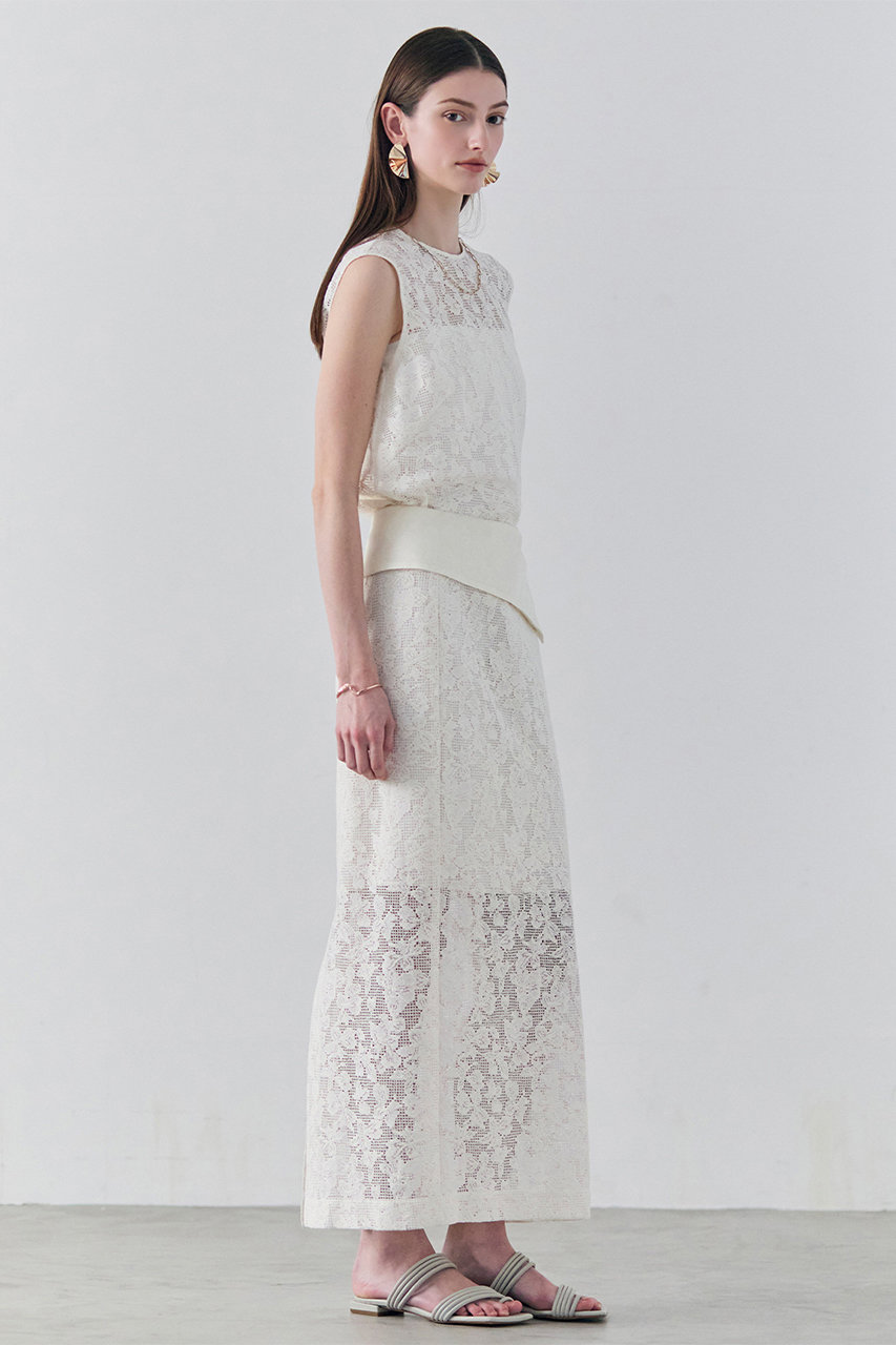 BEIGE，(ベイジ，)｜【予約販売】FLUORITE / 異素材コンビ レース