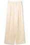 【予約販売】CYANO / サテン イージーワイドパンツ ベイジ，/BEIGE， Ecru