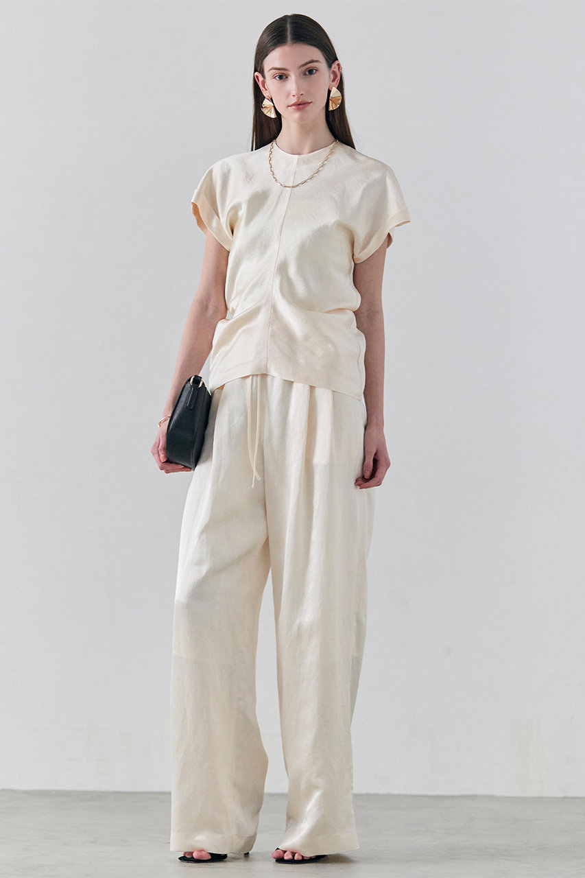 BEIGE，(ベイジ，)｜【予約販売】CYANO / サテン イージーワイドパンツ