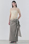 【予約販売】TOPAZ / アレンジギャザー ニット ベイジ，/BEIGE，