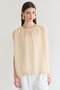 【予約販売】TOPAZ / バルーン シアーニット ベイジ，/BEIGE，