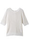 LEPIDO（レピド）/前後2WAY シアー編みニット ベイジ，/BEIGE， Ecru
