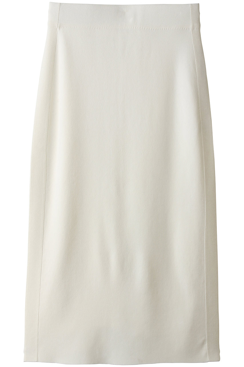 BEIGE, NADIA(ナディア)/異素材ライン ストレッチニットスカート (Ecru, 4) ベイジ, ELLE SHOP