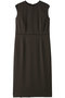 CINDY（シンディ）/配色ライン クルーネックドレス ベイジ，/BEIGE， Brown ×Black