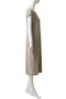 CINDY（シンディ）/配色ネック フレンチドレス ベイジ，/BEIGE，
