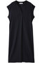 CINDY（シンディ）/配色ネック フレンチドレス ベイジ，/BEIGE， Navy x Black
