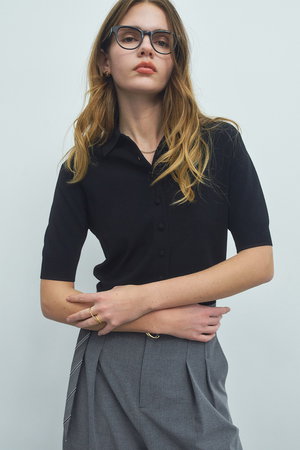 ベイジ，/BEIGE，の【予約販売】LAURA / ストレッチ ポロニット