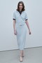 LAURA / ストレッチ Iラインニットスカート ベイジ，/BEIGE，