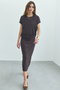 LAURA / ストレッチ Iラインニットスカート ベイジ，/BEIGE，