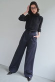 GEORGE / ウールストライプ  ツータックパンツ ベイジ，/BEIGE，
