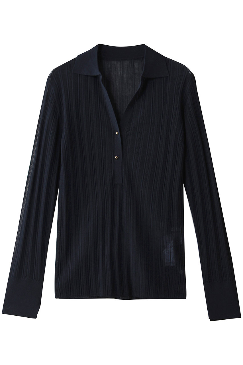 ベイジ，/BEIGE，のGOVERNOR (ガバナー)/シアーリブ スキッパーニット(Navy/KRCWLA0202)