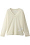 GOVERNOR (ガバナー)/シアー Vネックチルデンニット ベイジ，/BEIGE， Ecru