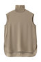 FLEUR（フルール）/異素材ネック フレンチスリーブブラウス ベイジ，/BEIGE， Beige