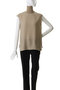 FLEUR（フルール）/異素材ネック フレンチスリーブブラウス ベイジ，/BEIGE，