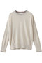 LA MONNAIE（ラ モネ）/レイヤーカラークルーネックニット ベイジ，/BEIGE， Ecru × Lt.Taupe