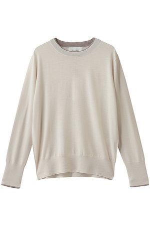 ベイジ，/BEIGE，のLA MONNAIE（ラ モネ）/レイヤーカラークルーネックニット(110300/110301)