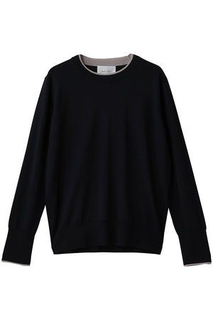 ベイジ，/BEIGE，のLA MONNAIE（ラ モネ）/レイヤーカラークルーネックニット(110300/110301)