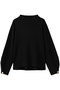 LAURA（ロラ）/ボトルネックニットプルオーバー ベイジ，/BEIGE， Black