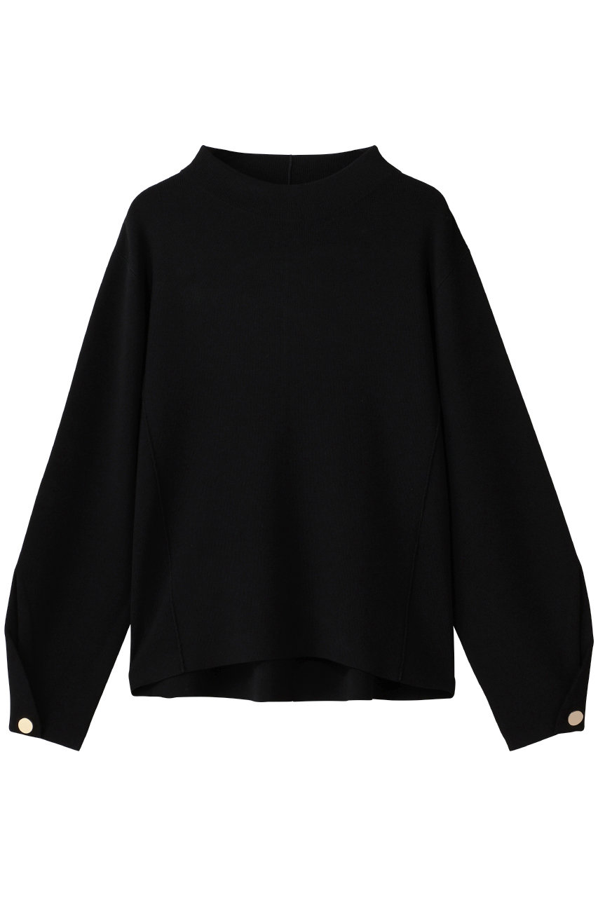 ベイジ，/BEIGE，のLAURA（ロラ）/ボトルネックニットプルオーバー(Black/KRCWLA0304)