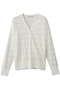 GRANT（グラント）/ボーダーシアーヘンリーニット ベイジ，/BEIGE， Ecru