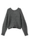 QUINCY（クインシー）/2WAYフェザーニット ベイジ，/BEIGE， M.Gray