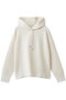 QUINCY（クインシー）/オリジナルロゴニットフーディ ベイジ，/BEIGE， Ecru