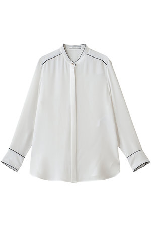 ベイジ，/BEIGE，のSTOW（ストー）/配色パイピング バンドカラーシャツ(110400/110403)