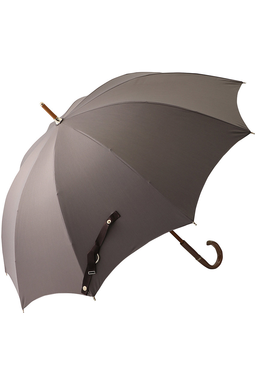 Gracy GRC 晴雨兼用長傘 Silhotte (ブラウン) グレイシー ELLE SHOPの大画像