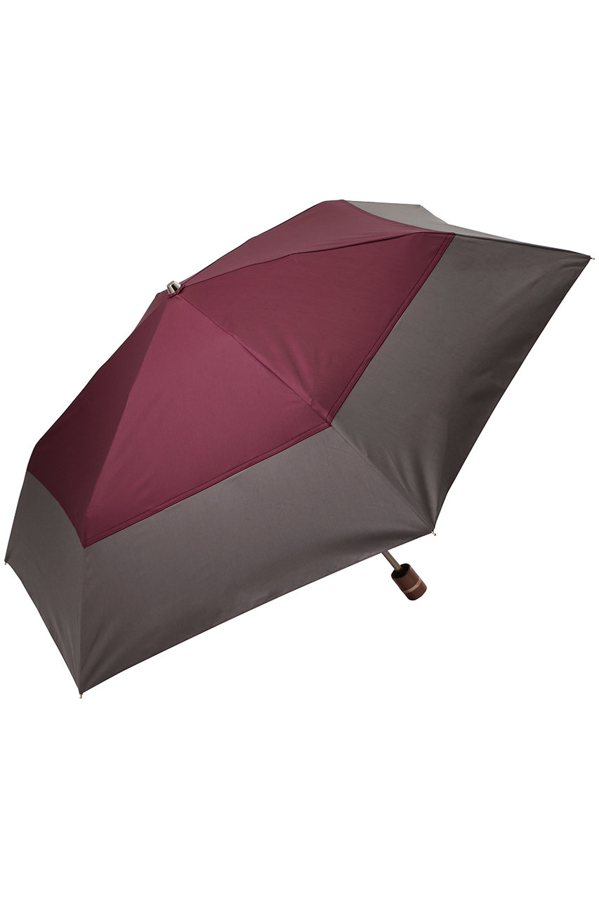 Gracy 晴雨兼用楽ミニ傘 Tender bicolor (アマラント×ディープトープ, F) グレイシー ELLE SHOP Gracy 晴雨兼用楽ミニ傘 Tender bicolor (アマラント×ディープトープ, F) グレイシー ELLE SHOP