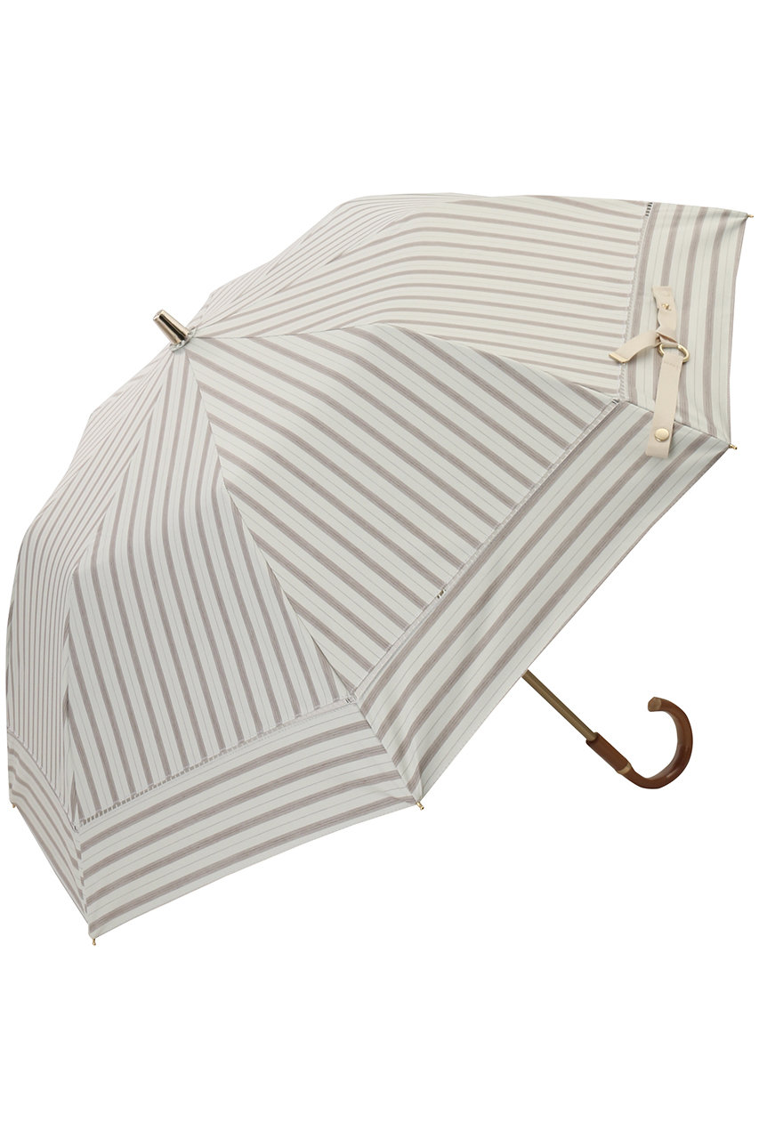 グレイシー/GracyのShirts stripe 晴雨兼用日傘 2段折りたたみ傘(サンドベージュ/4550272291942)