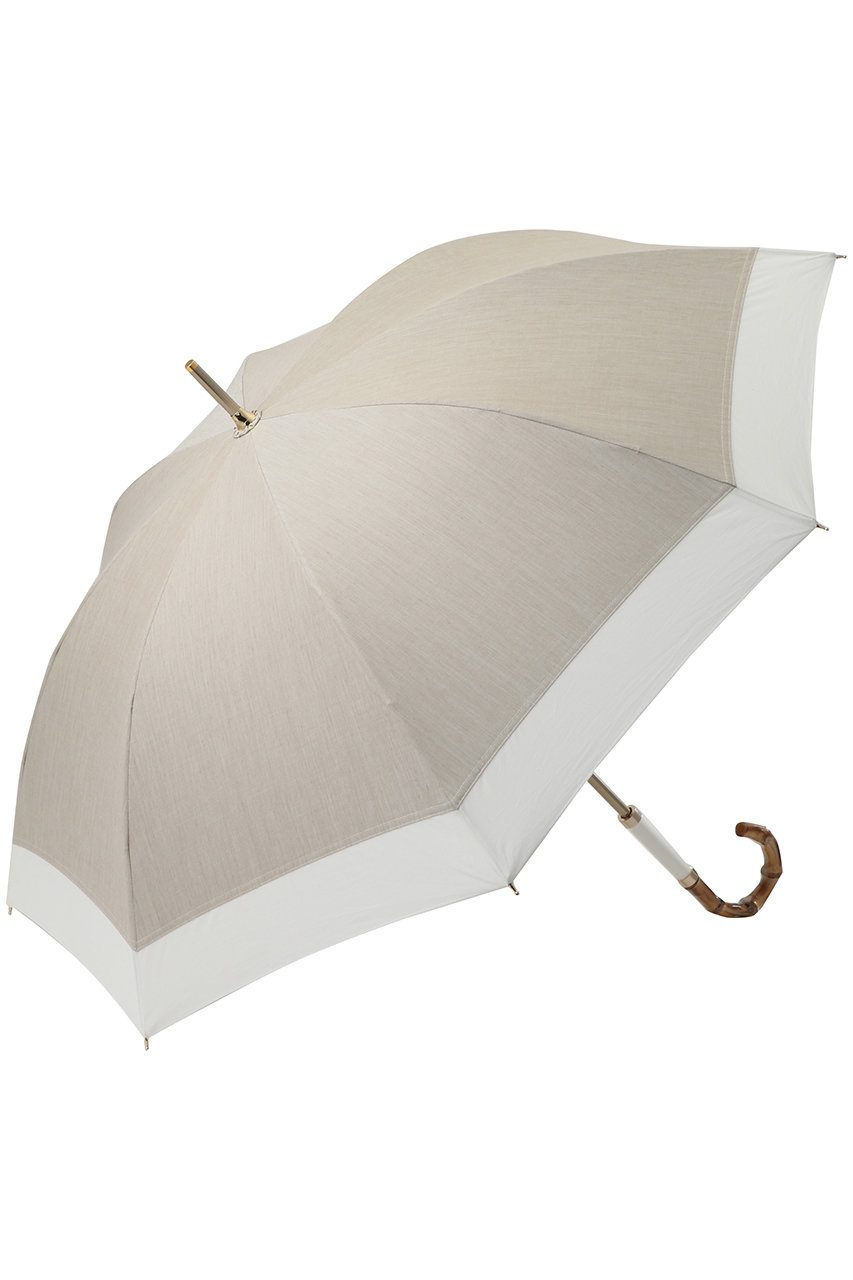 Gracy 晴雨兼用ショート傘 T/C Natural bicolor (ホワイト, F) グレイシー ELLE SHOP Gracy 晴雨兼用ショート傘 T/C Natural bicolor (ホワイト, F) グレイシー ELLE SHOP