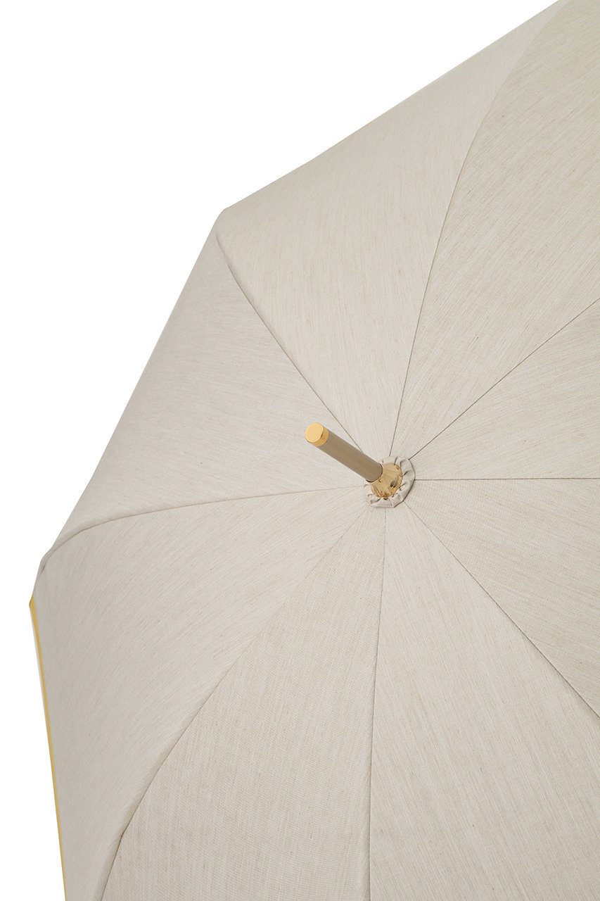 Gracy(グレイシー)｜晴雨兼用ショート傘 T/C Natural bicolor/ホワイト