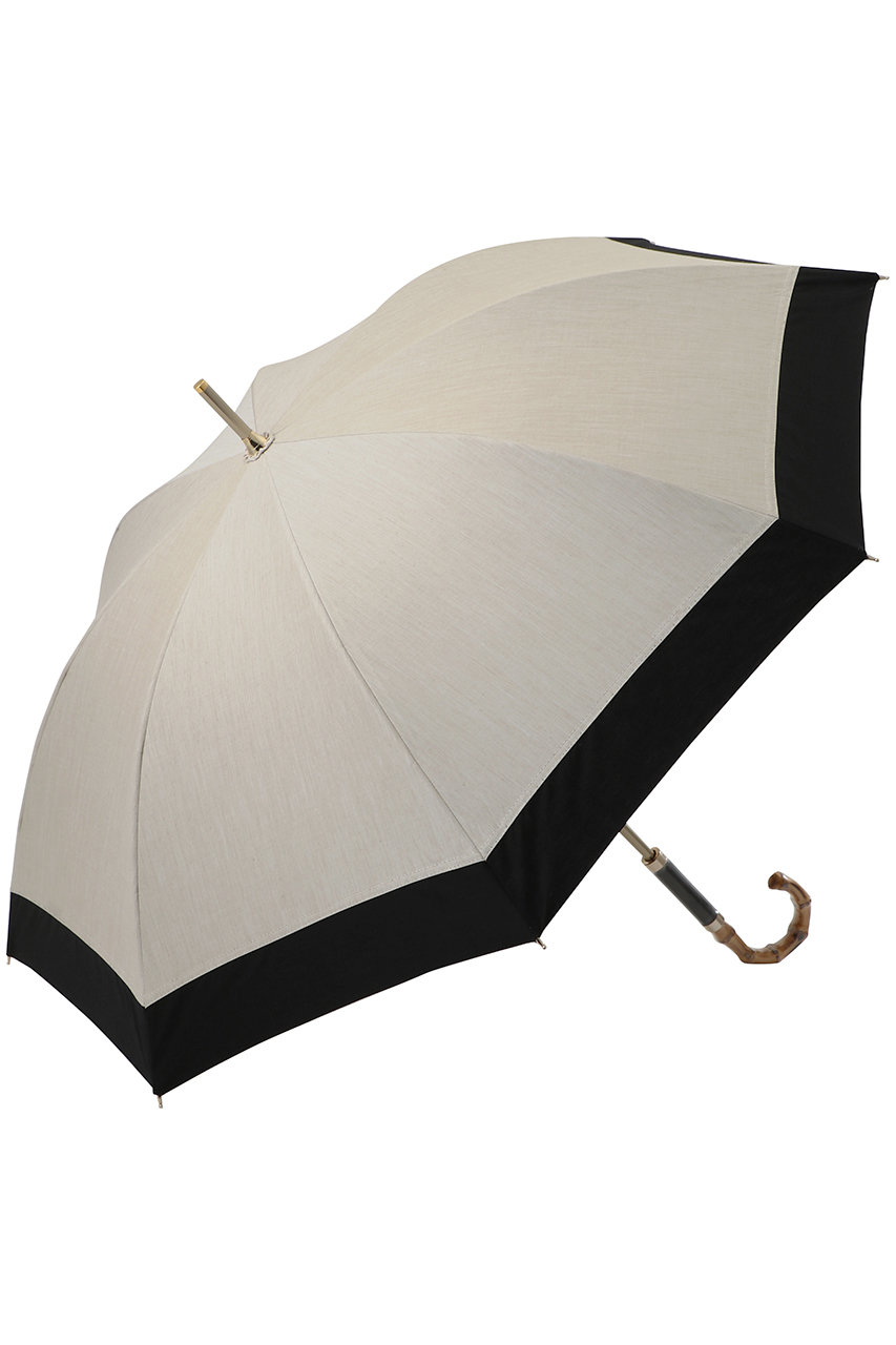 Gracy 晴雨兼用ショート傘 T/C Natural bicolor (ブラック, F) グレイシー ELLE SHOP Gracy 晴雨兼用ショート傘 T/C Natural bicolor (ブラック, F) グレイシー ELLE SHOP