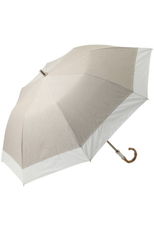 グレイシー/Gracyの晴雨兼用楽折傘 T/C Natural bicolor(149900/149901)