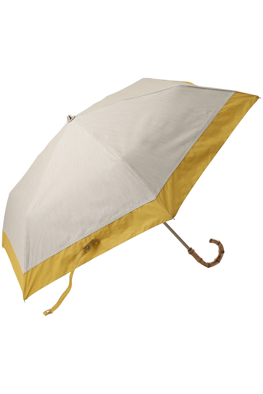 Gracy 晴雨兼用楽ミニ傘 T/C Natural bicolor (イエロー, F) グレイシー ELLE SHOP Gracy 晴雨兼用楽ミニ傘 T/C Natural bicolor (イエロー, F) グレイシー ELLE SHOP