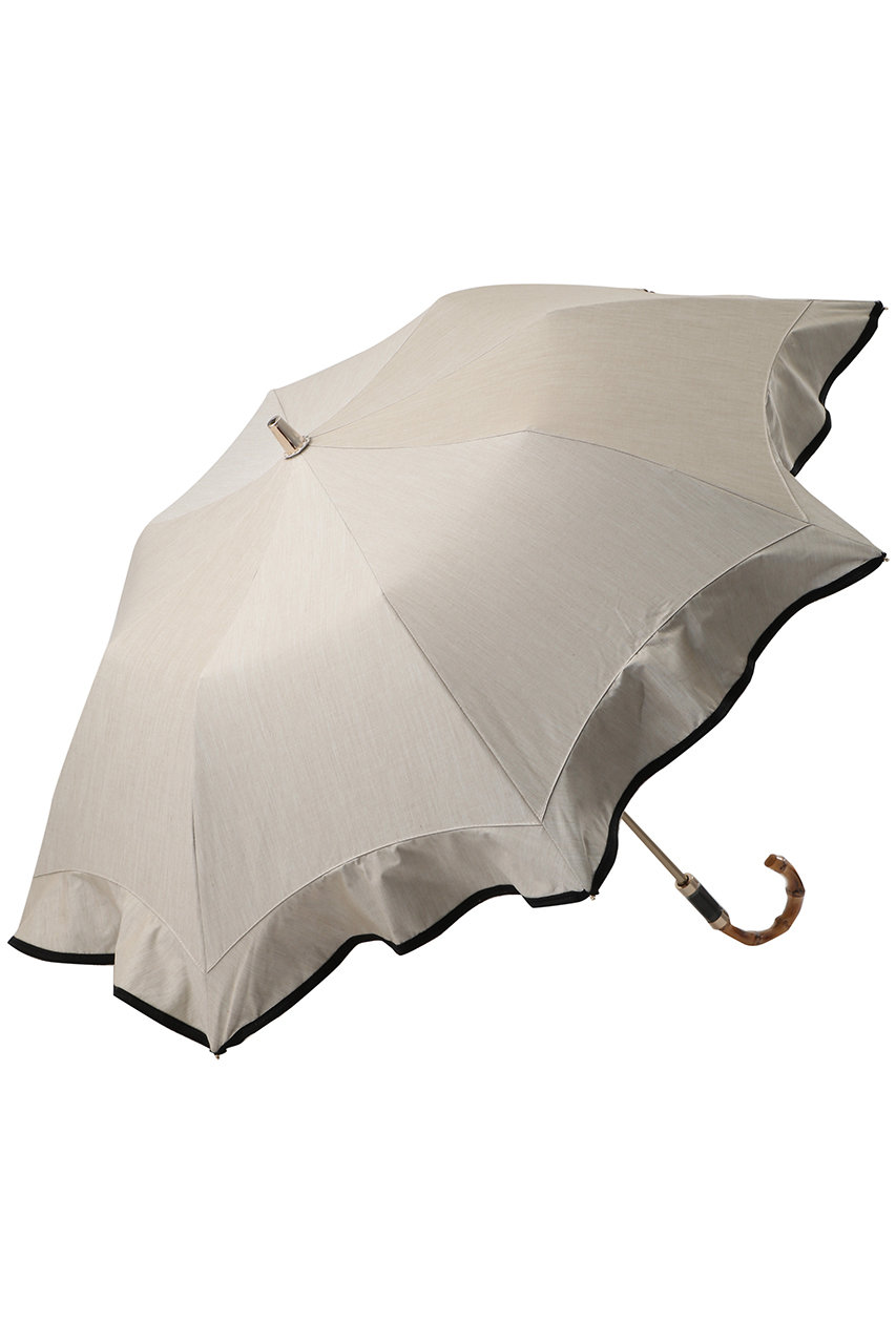 Gracy 晴雨兼用楽折傘Natural frill (ブラック, F) グレイシー ELLE SHOP Gracy 晴雨兼用楽折傘Natural frill (ブラック, F) グレイシー ELLE SHOP