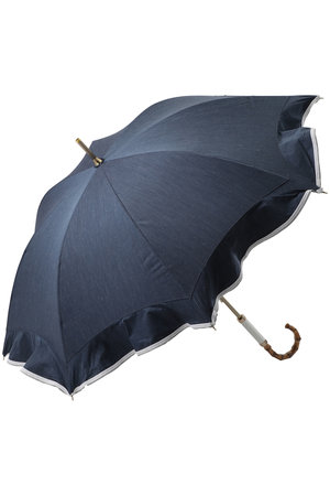 グレイシー/Gracyの晴雨兼用ショート長傘　Denim frill(149900/149901)