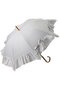 【晴雨兼用】ショート長傘  Peplum Frill グレイシー/Gracy シェルグレー