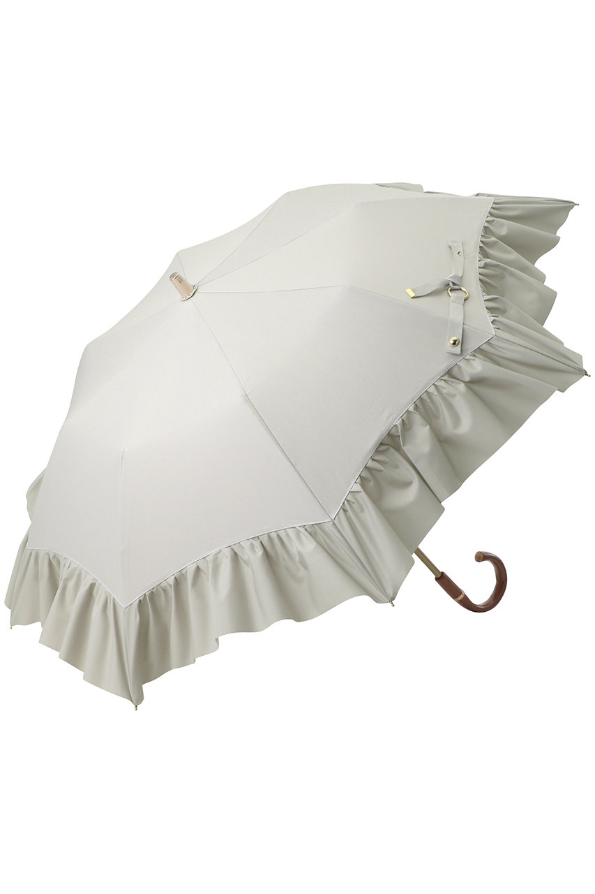 グレイシー/Gracyの【晴雨兼用】楽折傘  Peplum Frill(ライトストーン/22-350-12505-51-28)