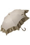 【晴雨兼用】楽折傘  Peplum Frill グレイシー/Gracy アーモンド