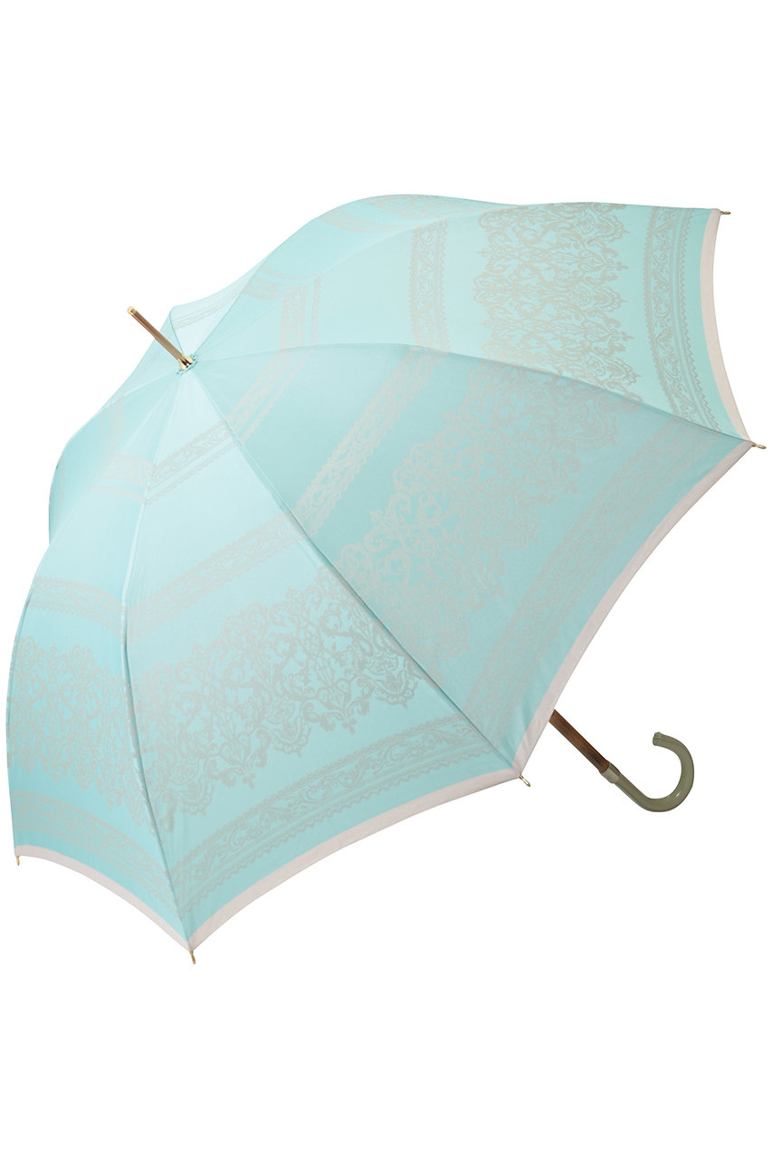 グレイシー/Gracyの先染めジャガード長傘(ミントグリーン/21-350-11357-00-74-58)