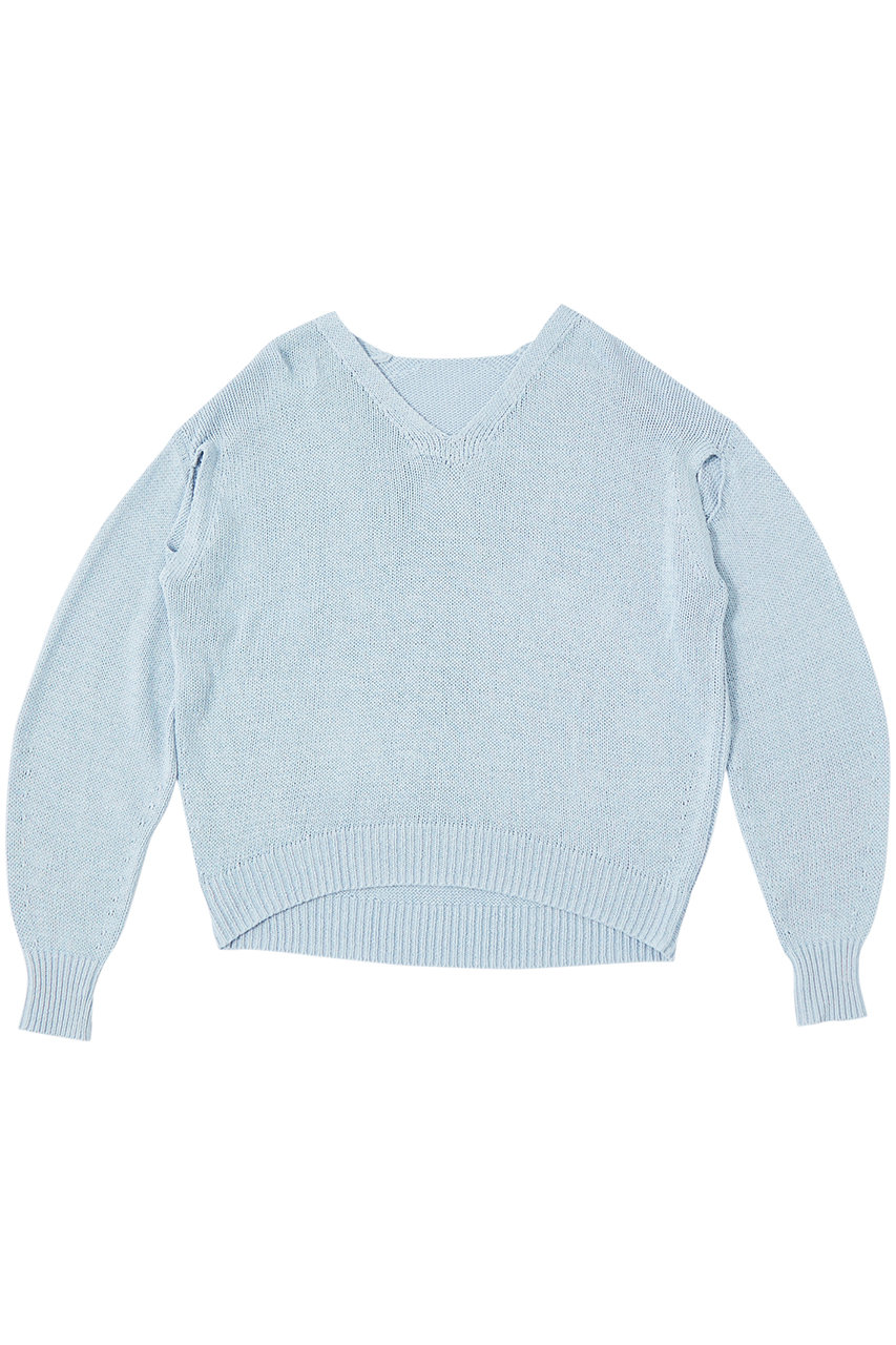THE STORE by C' リネンシルクプルオーバー (サックスブルー, F) ザ ストア バイシー ELLE SHOP THE STORE by C' リネンシルクプルオーバー (サックスブルー, F) ザ ストア バイシー ELLE SHOP