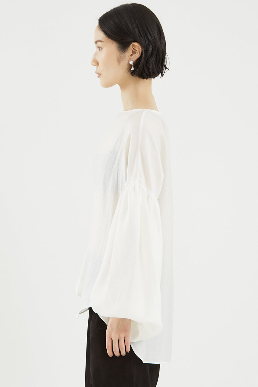 未使用　ella_selectshop トップス　ブラウス　白 THE STORE by C'(ザ ストア バイシー)｜フェミニンブラウス/ホワイト
