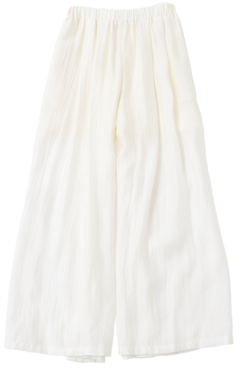 ザ ストア バイシー/THE STORE by C'のワイドギャザーパンツ(ホワイト/6150721300121)