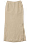 リネンストレートスカート ザ ストア バイシー/THE STORE by C' ベージュ