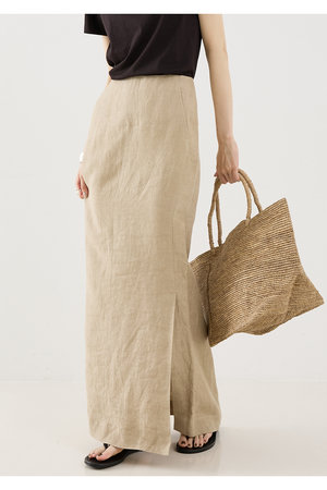 ザ ストア バイシー/THE STORE by C'のリネンストレートスカート