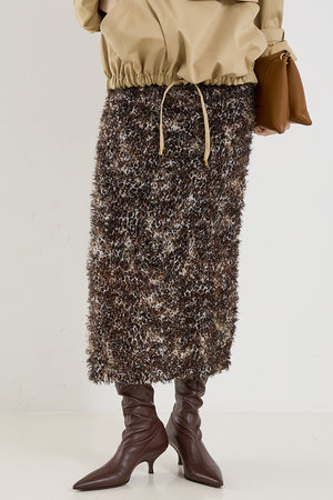 ザ ストア バイシー/THE STORE by C'の【COCUCA】レオパードシャギースカート(110700/110703)
