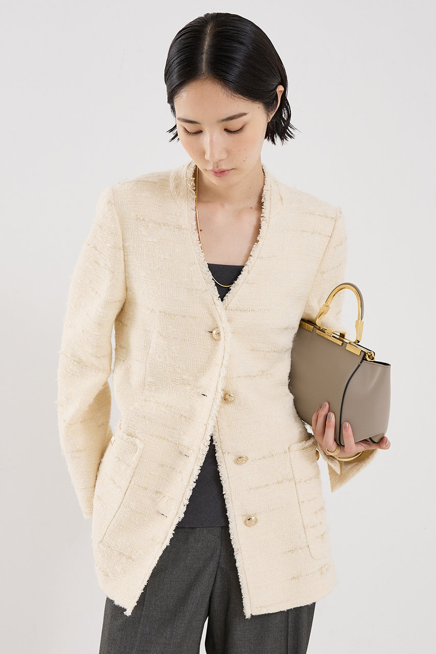 THE STORE by C'(ザ ストア バイシー)｜【COCUCA】ツイードVネック