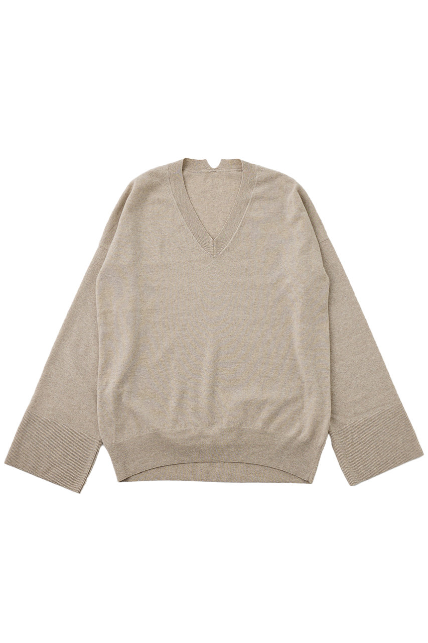 THE STORE by C' 【COCUCA】Vネックニット (ベージュ, F) ザ ストア バイシー ELLE SHOP